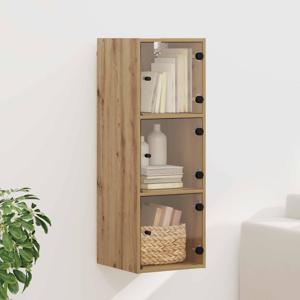 Wall Cabinet 35 x 37 x 102 cm Engineered Wood Artisan Oak