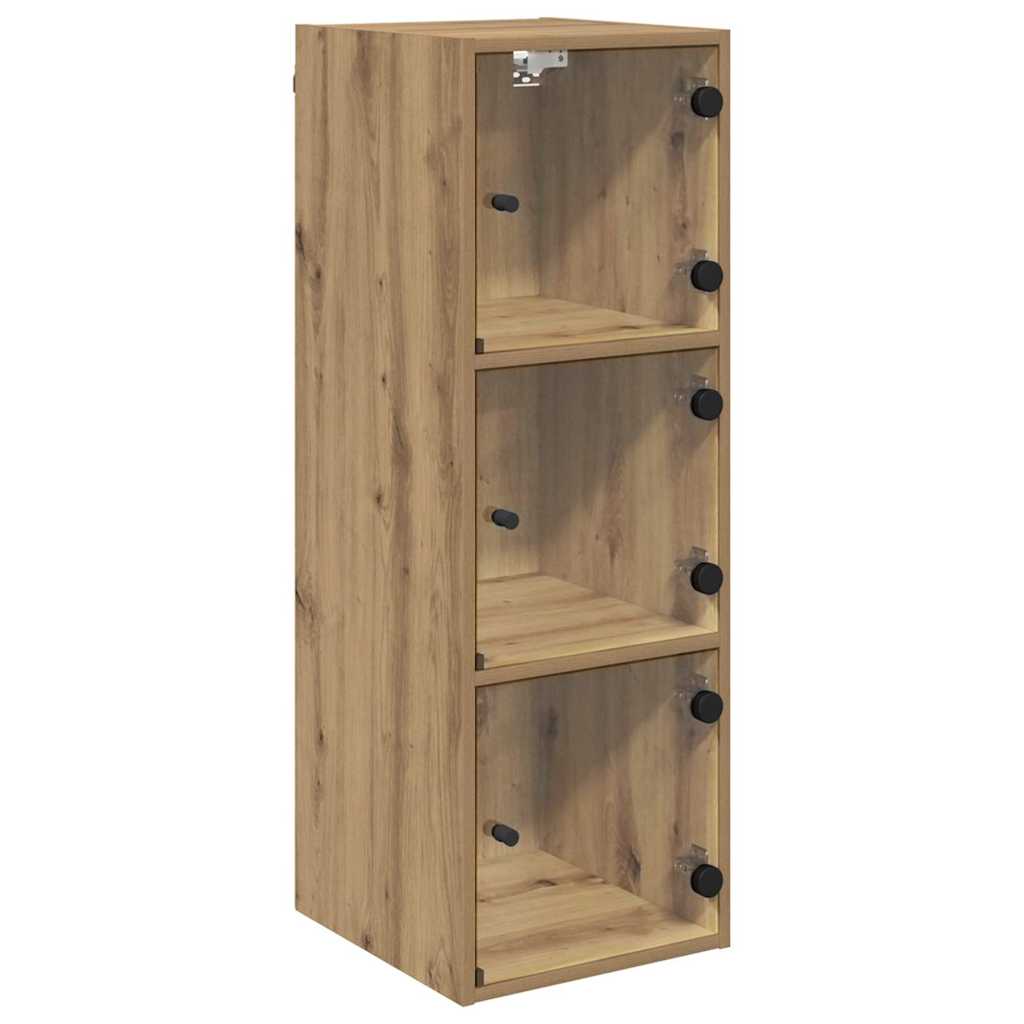 Wall Cabinet 35 x 37 x 102 cm Engineered Wood Artisan Oak