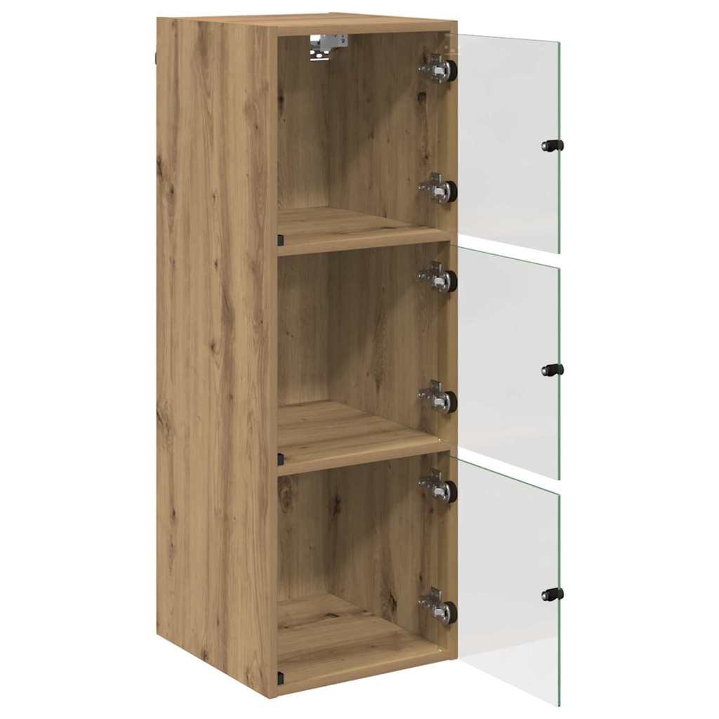 Wall Cabinet 35 x 37 x 102 cm Engineered Wood Artisan Oak