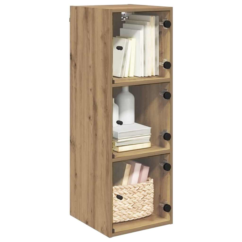Wall Cabinet 35 x 37 x 102 cm Engineered Wood Artisan Oak