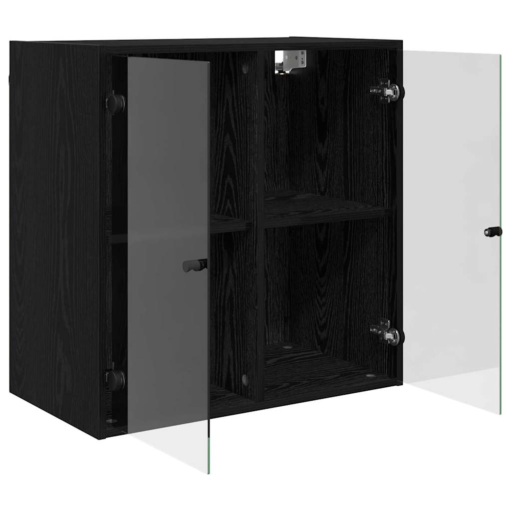 Wall Cabinet 68 x 37 x 68.5 cm Engineered Wood Black Oak