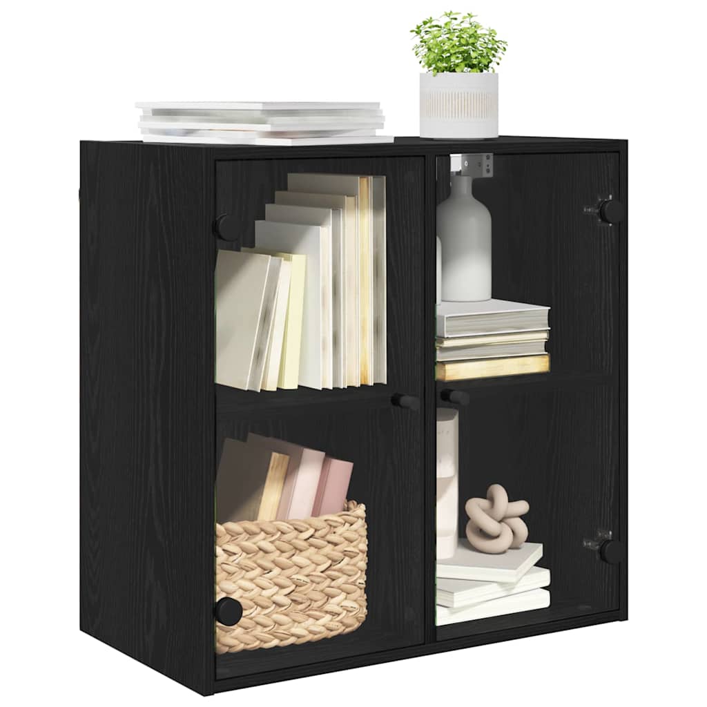 Wall Cabinet 68 x 37 x 68.5 cm Engineered Wood Black Oak