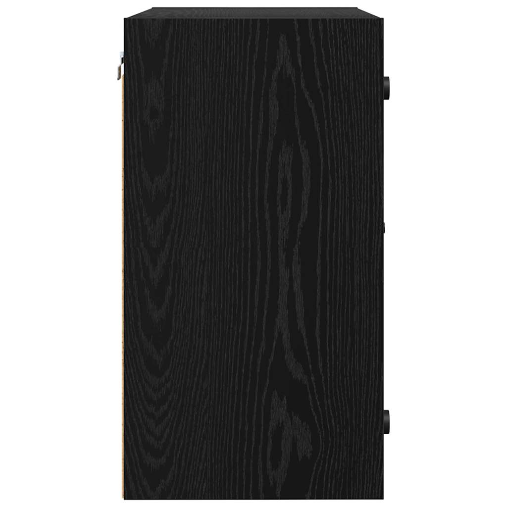 Wall Cabinet 68 x 37 x 68.5 cm Engineered Wood Black Oak