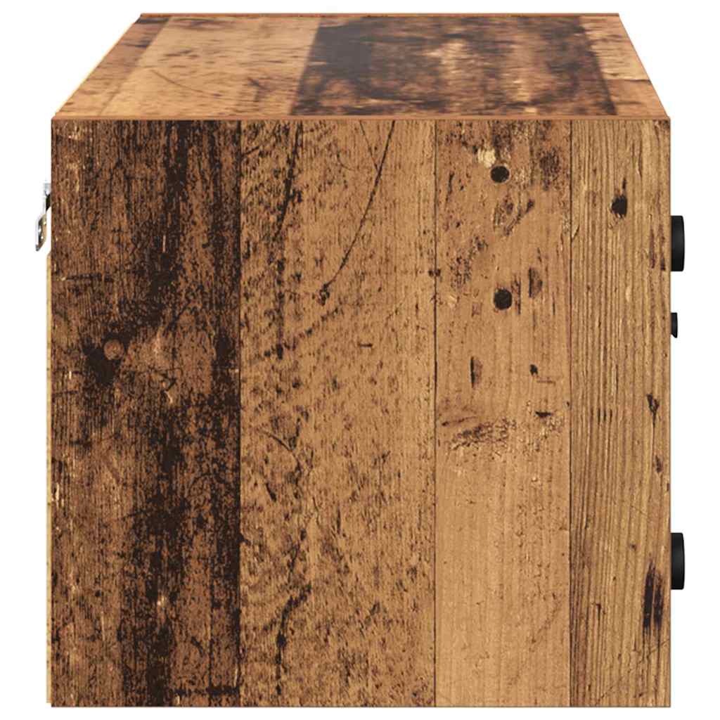Wall Cabinet Old Wood 68 x 37 x 35 cm Engineered Wood