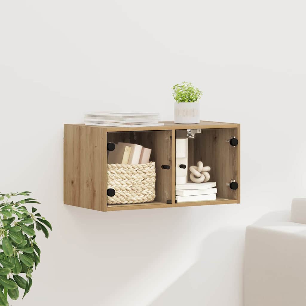Wall Cabinet 68 x 37 x 35 cm Engineered Wood Artisan Oak
