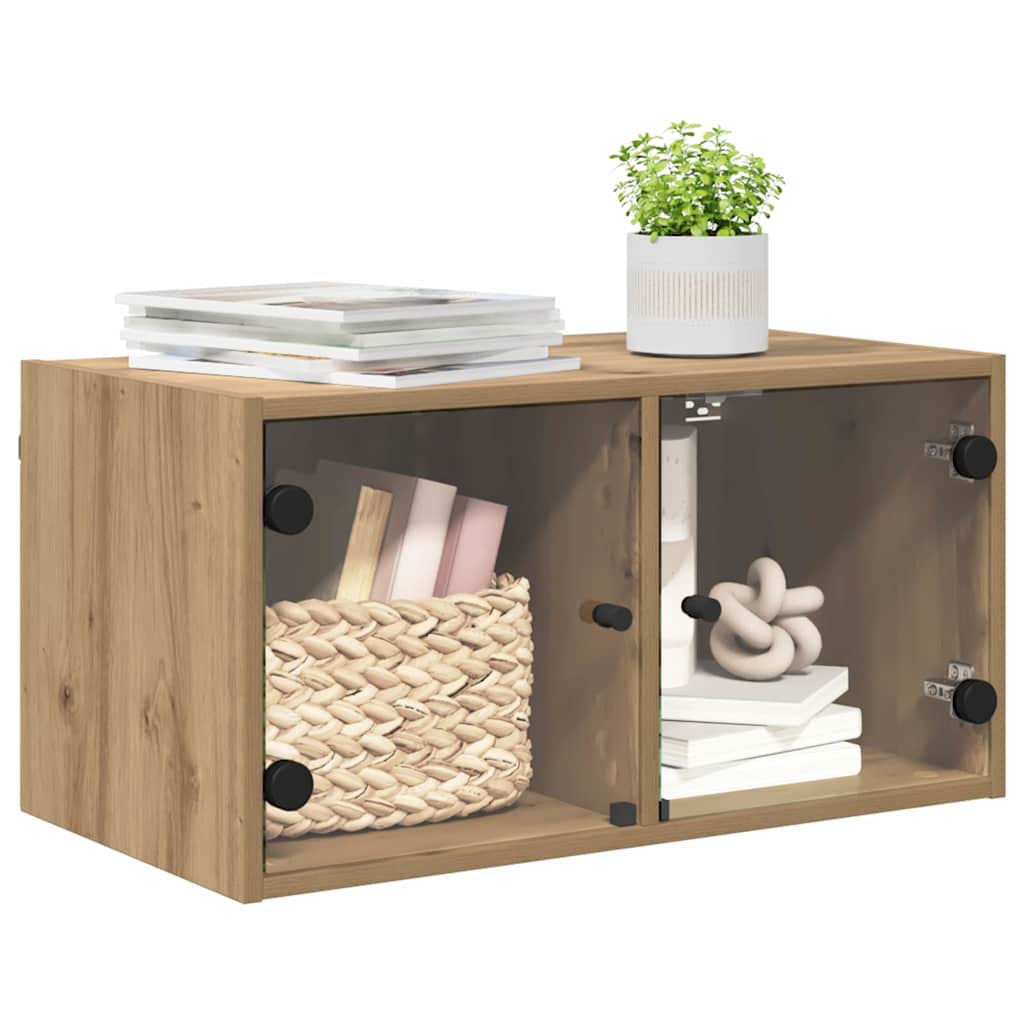 Wall Cabinet 68 x 37 x 35 cm Engineered Wood Artisan Oak