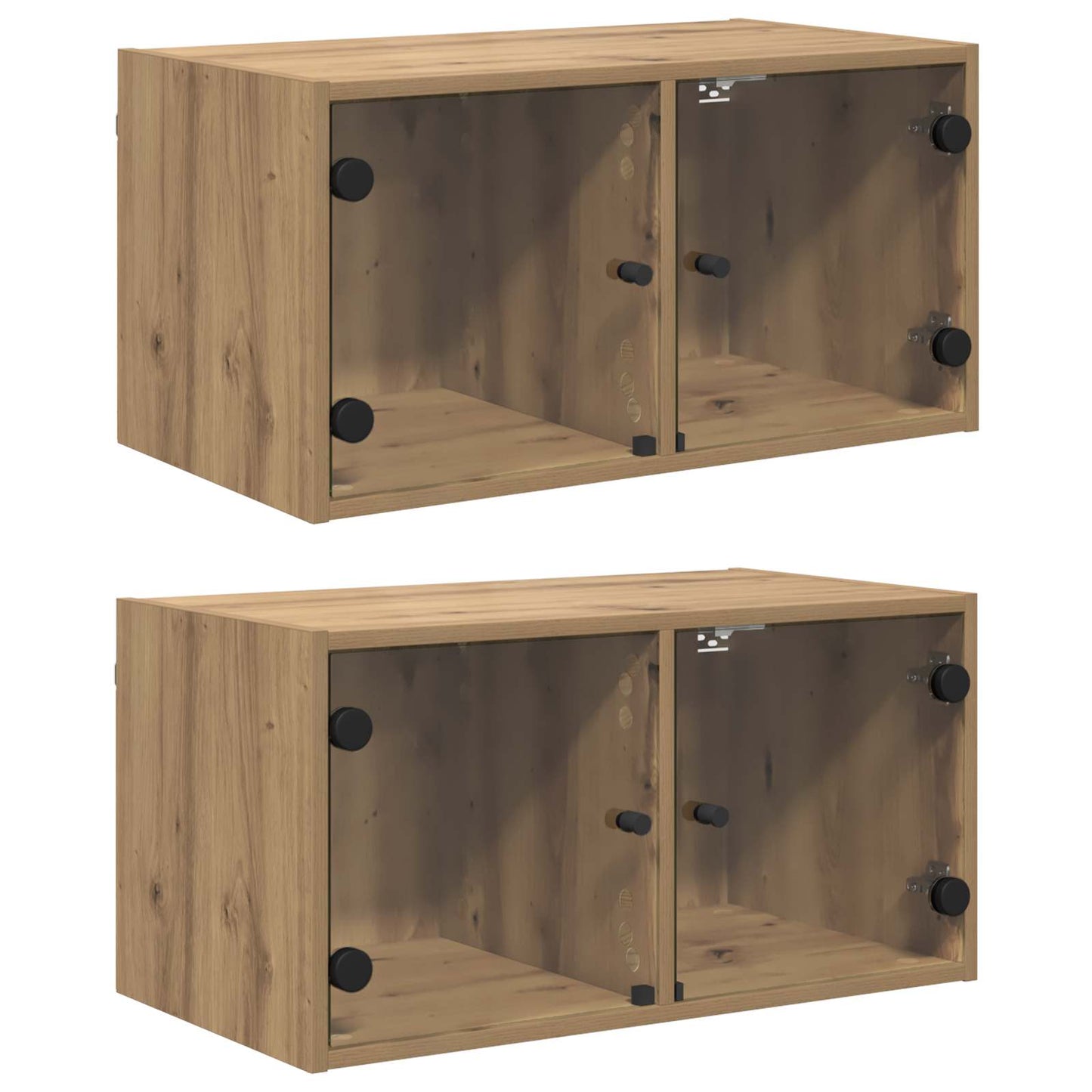 Wall Cabinets 2 pcs 68 x 37 x 35 cm Engineered Wood Artisan Oak