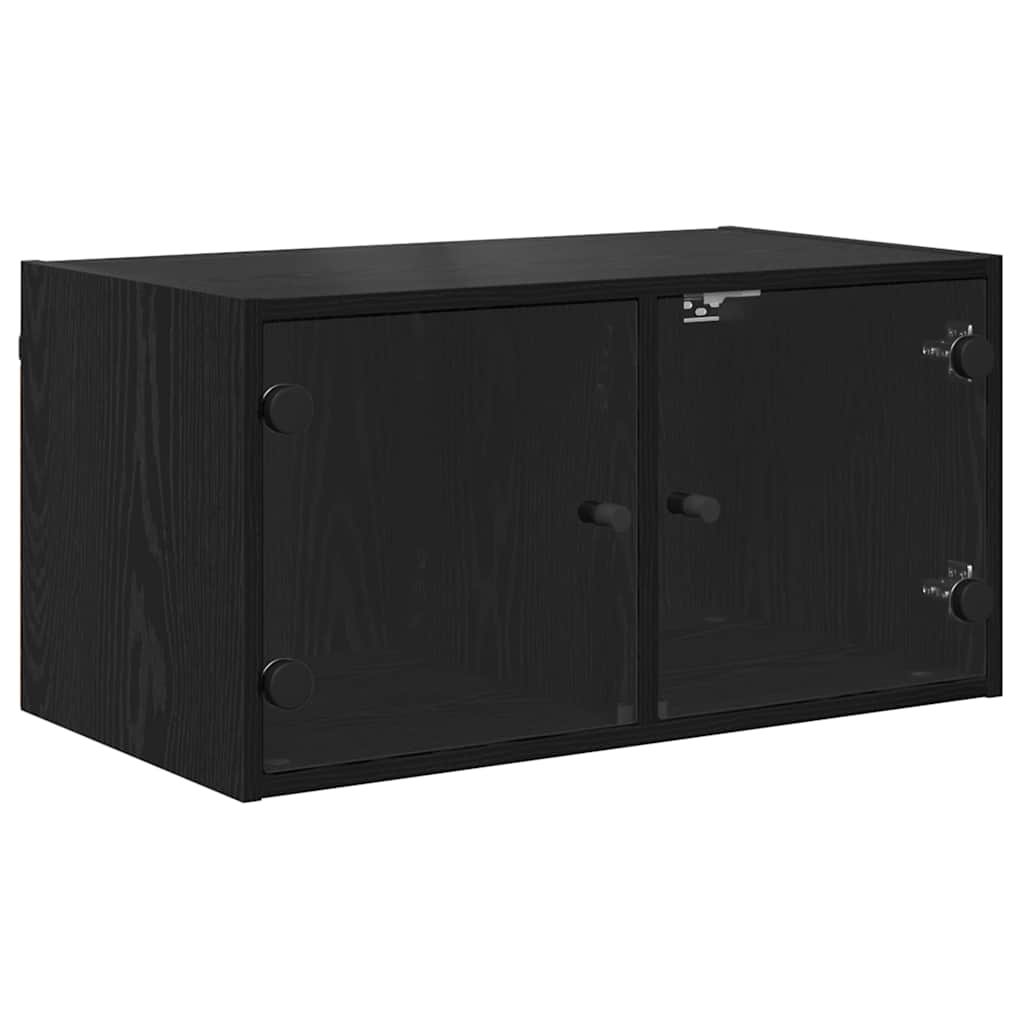 Wall Cabinet 68 x 37 x 35 cm Engineered Wood Black Oak