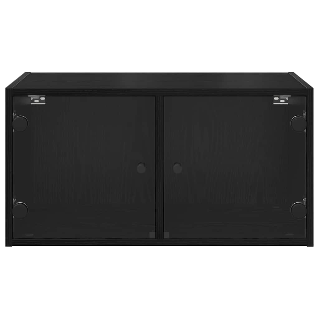 Wall Cabinets 2 pcs 68 x 37 x 35 cm Engineered Wood Black Oak