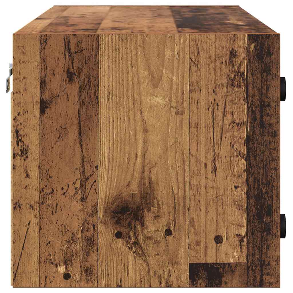 Wall Cabinet Old Wood 102 x 37 x 35 cm Engineered Wood