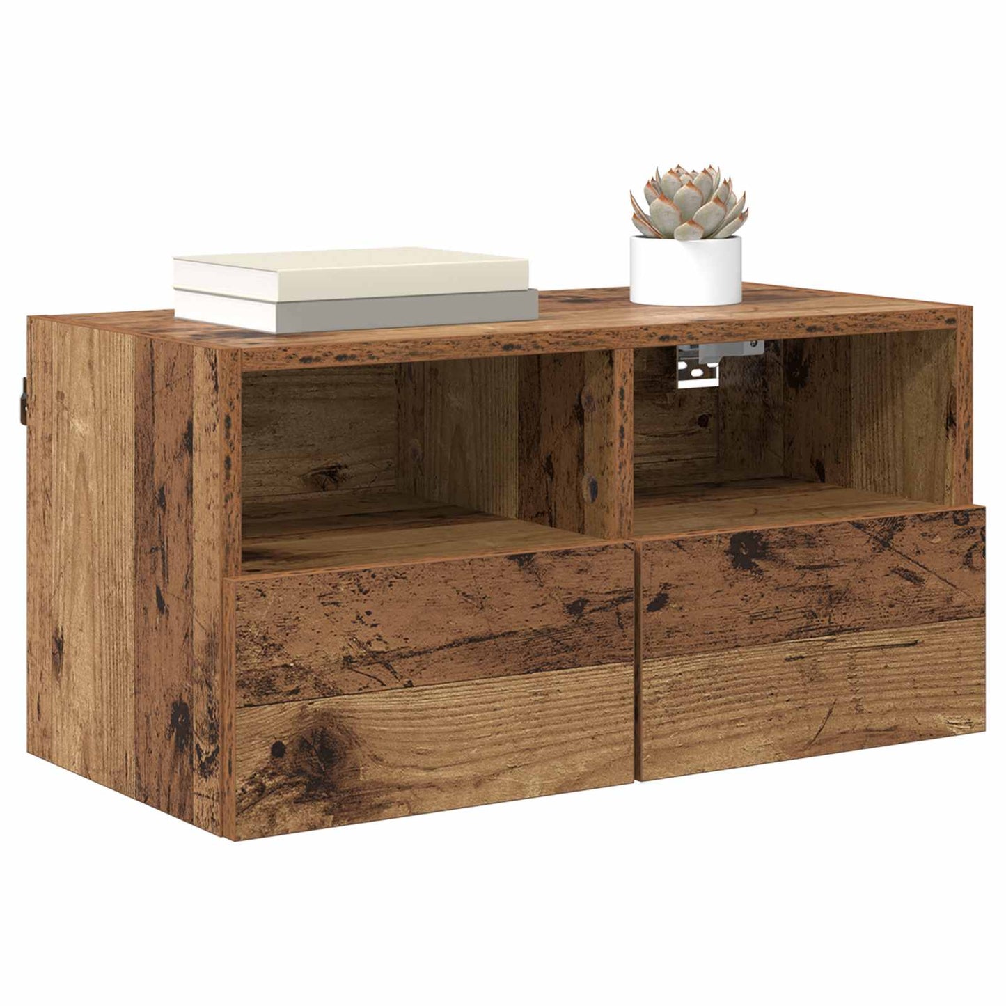 TV Wall Cabinet Old Wood 60 x 30 x 30 cm Engineered Wood