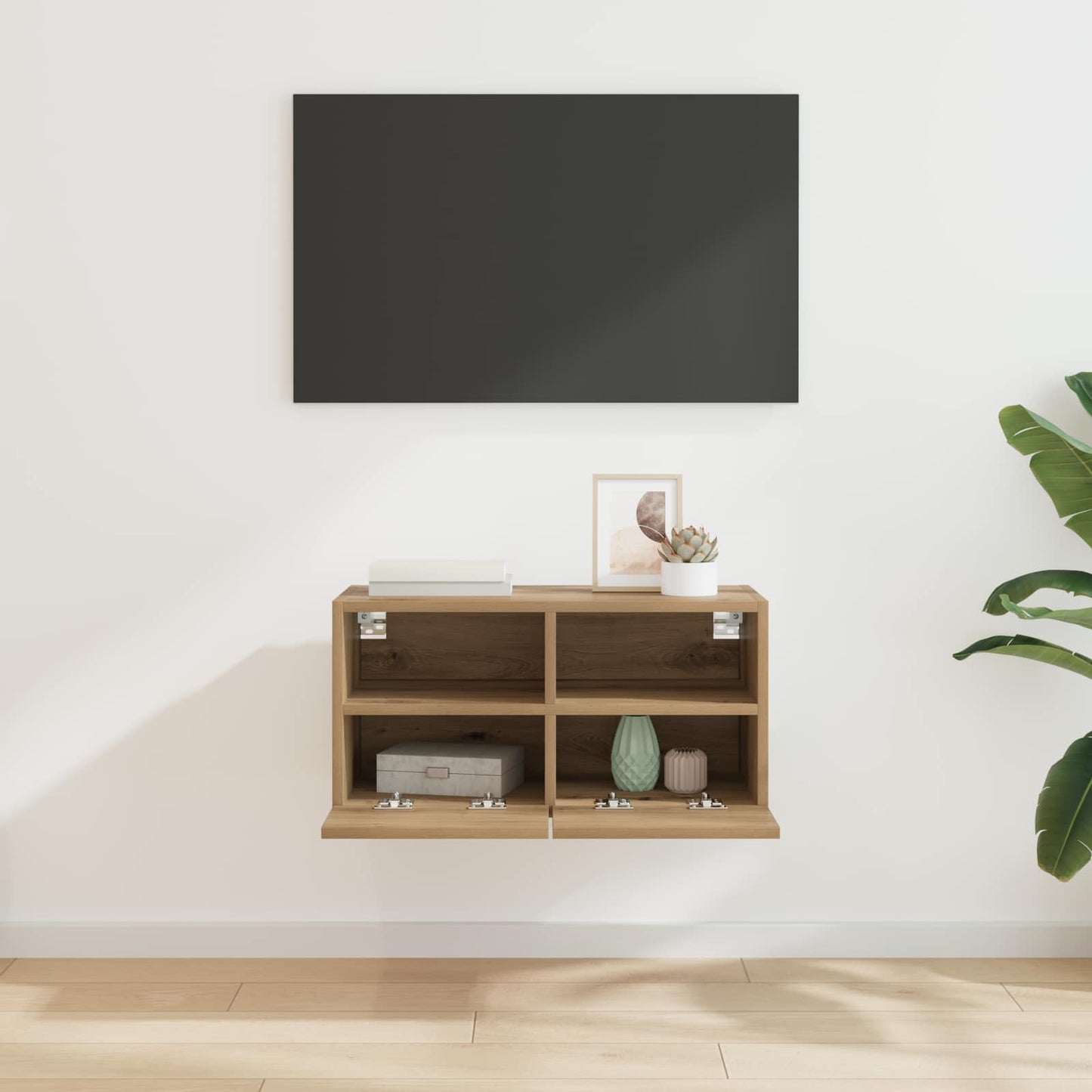 TV Wall Cabinet Artisan Oak 60 x 30 x 30 cm Engineered Wood