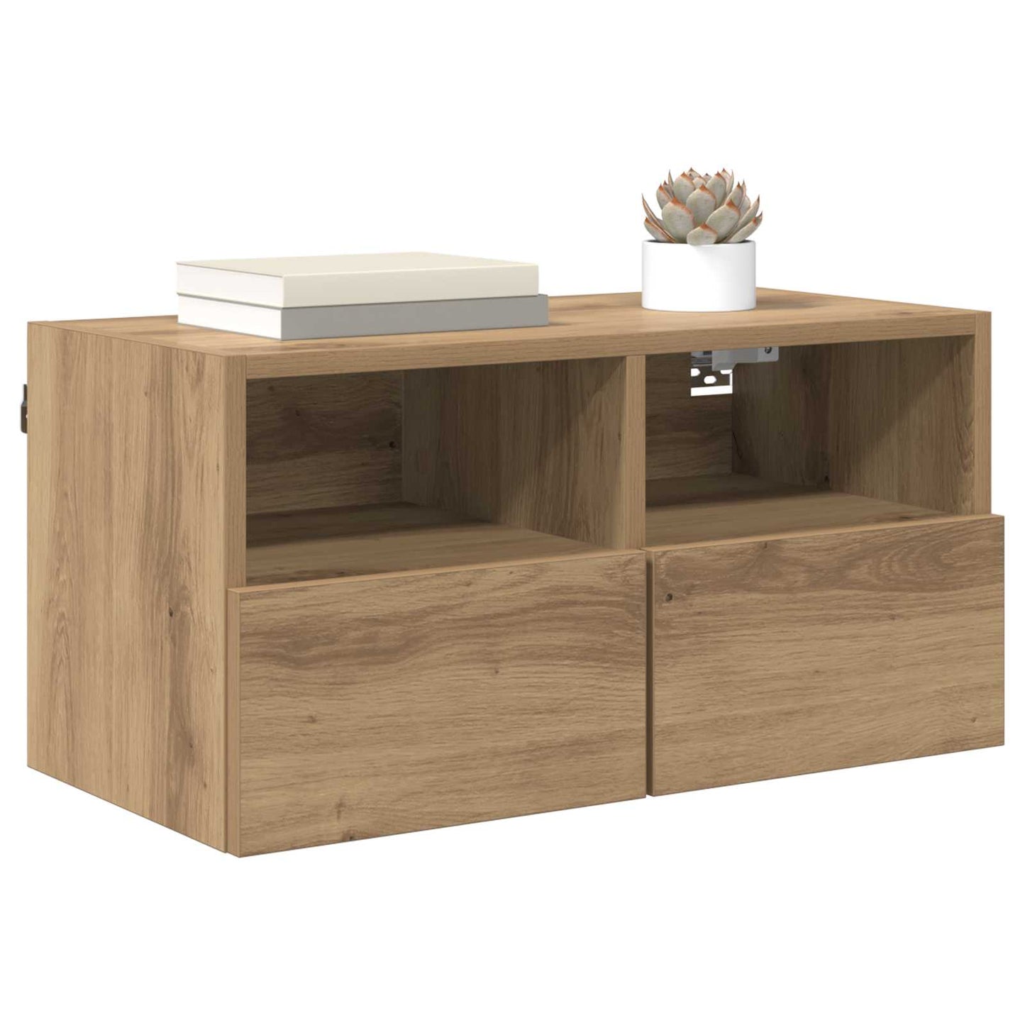 TV Wall Cabinet Artisan Oak 60 x 30 x 30 cm Engineered Wood