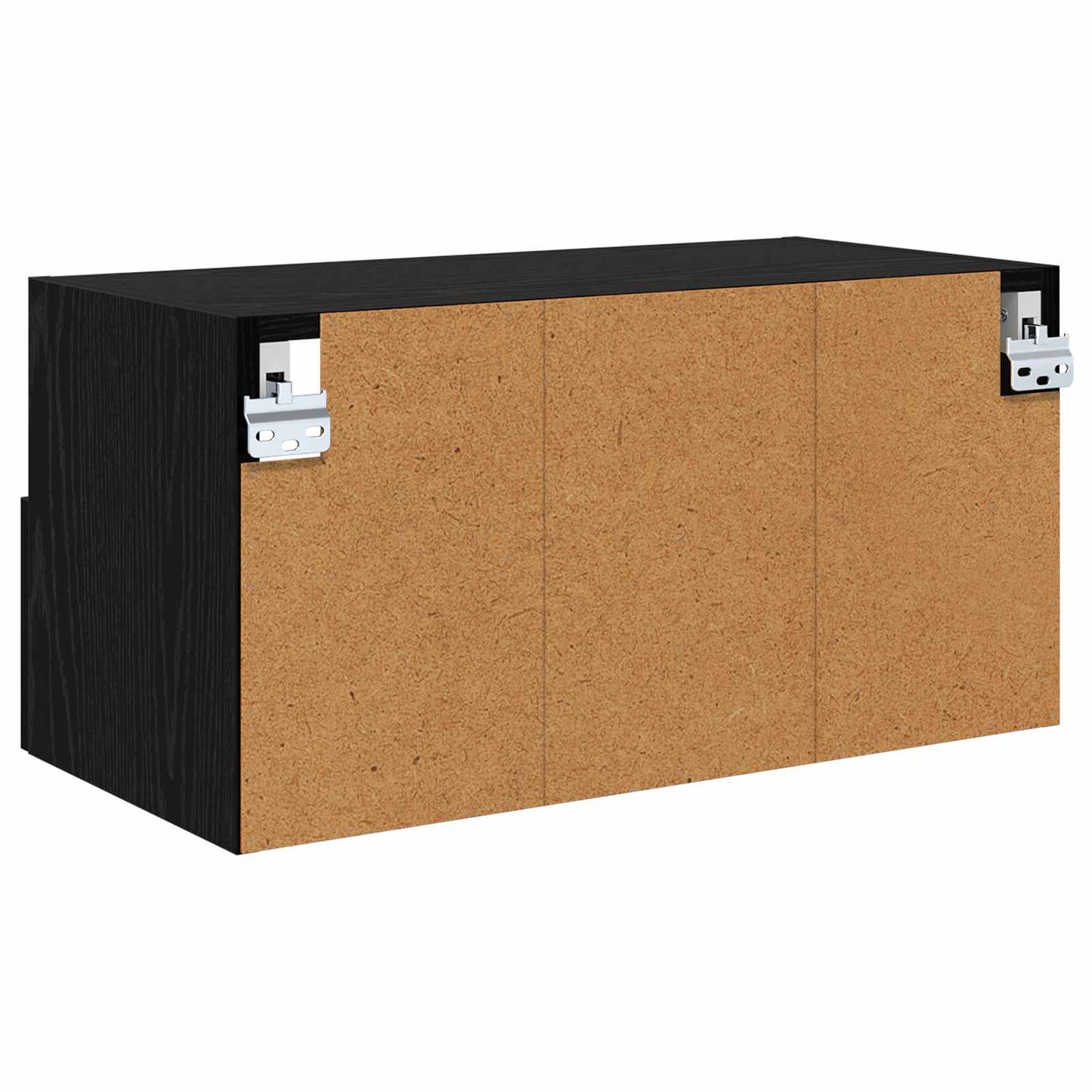 TV Wall Cabinet Black Oak 60 x 30 x 30 cm Engineered Wood