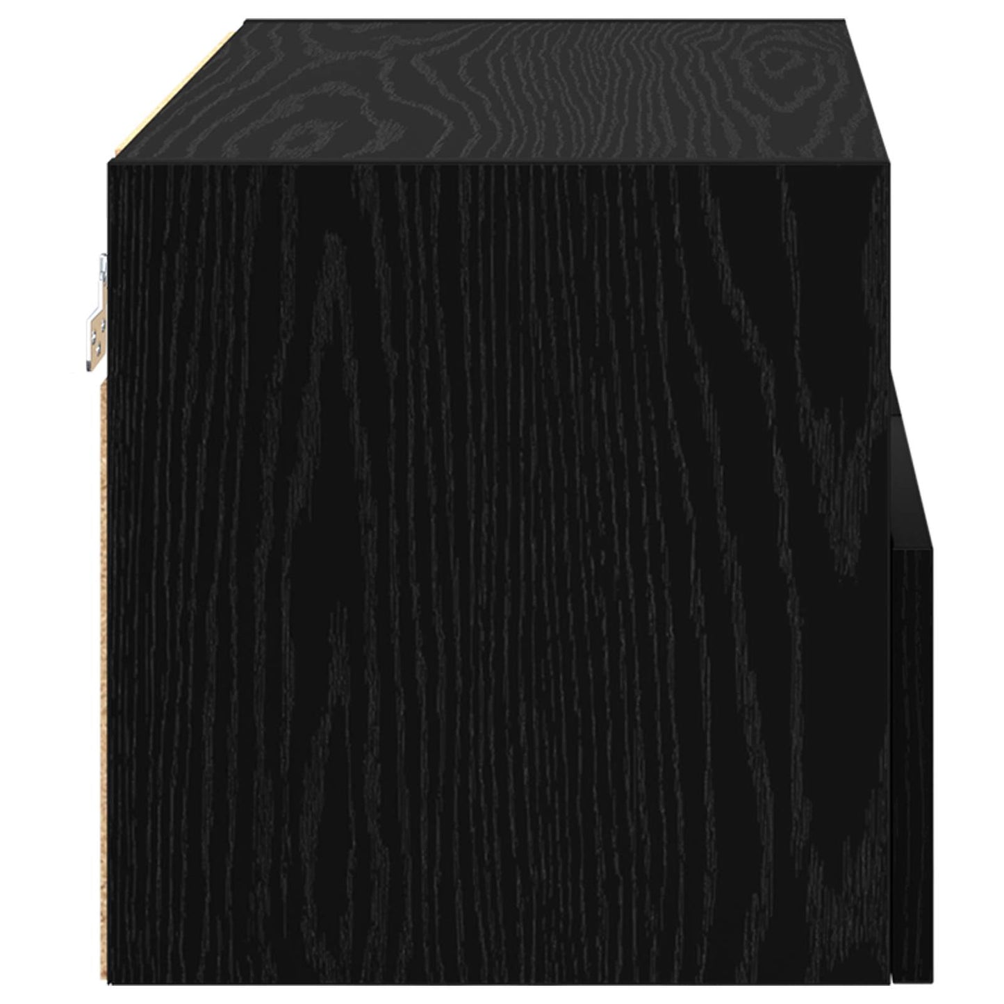 TV Wall Cabinets Wall-mounted 2 pcs Black Oak 60 x 30 x 30 cm