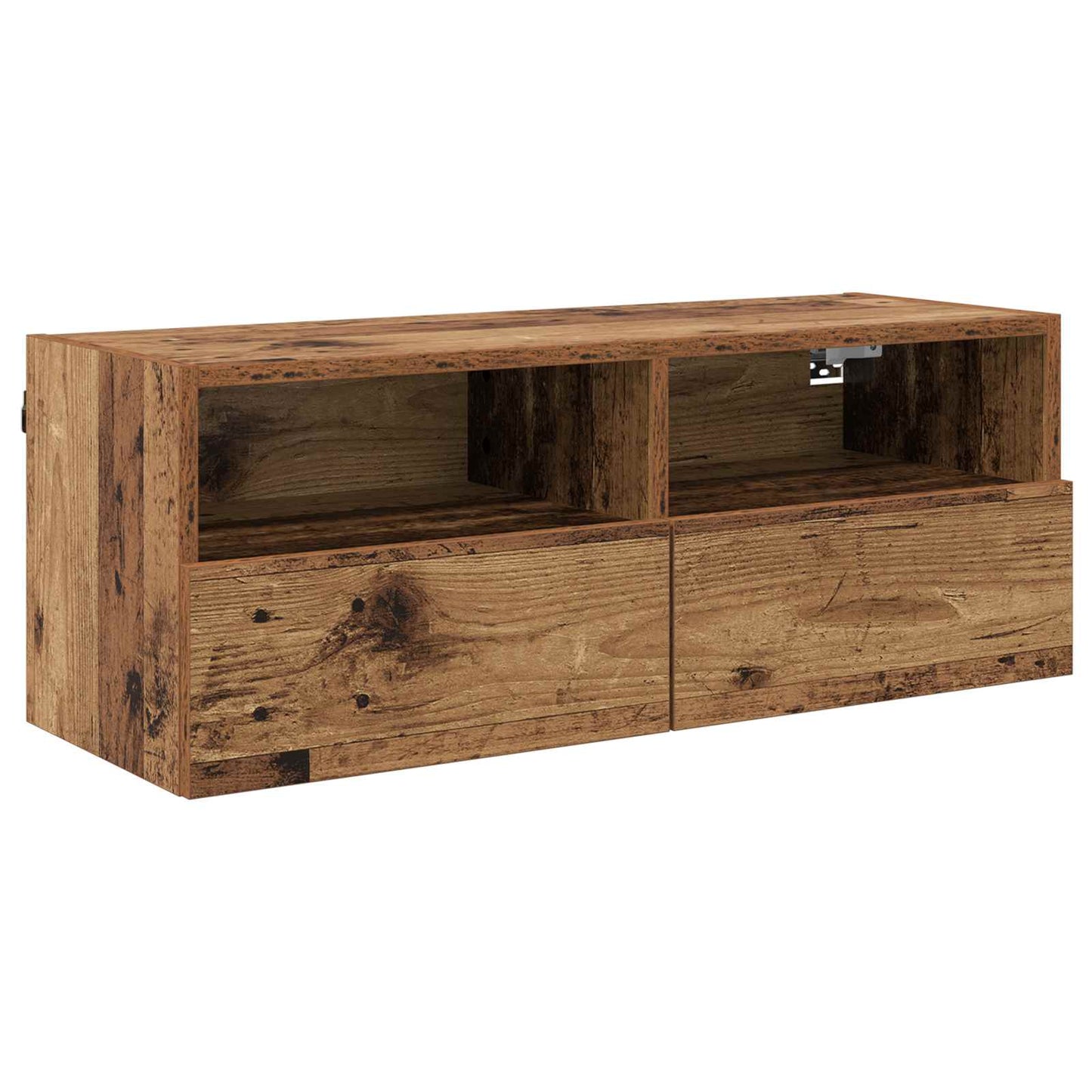 TV Wall Cabinets 2 pcs Old Wood 80 x 30 x 30 cm Engineered Wood