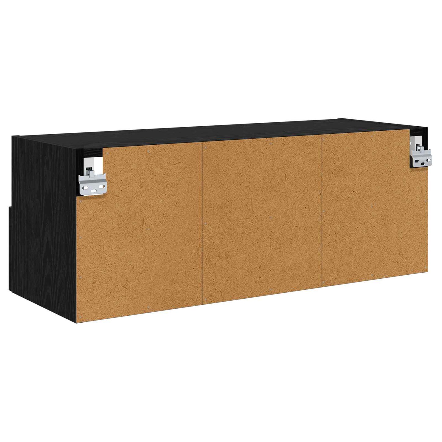 TV Wall Cabinet Black Oak 80 x 30 x 30 cm Engineered Wood