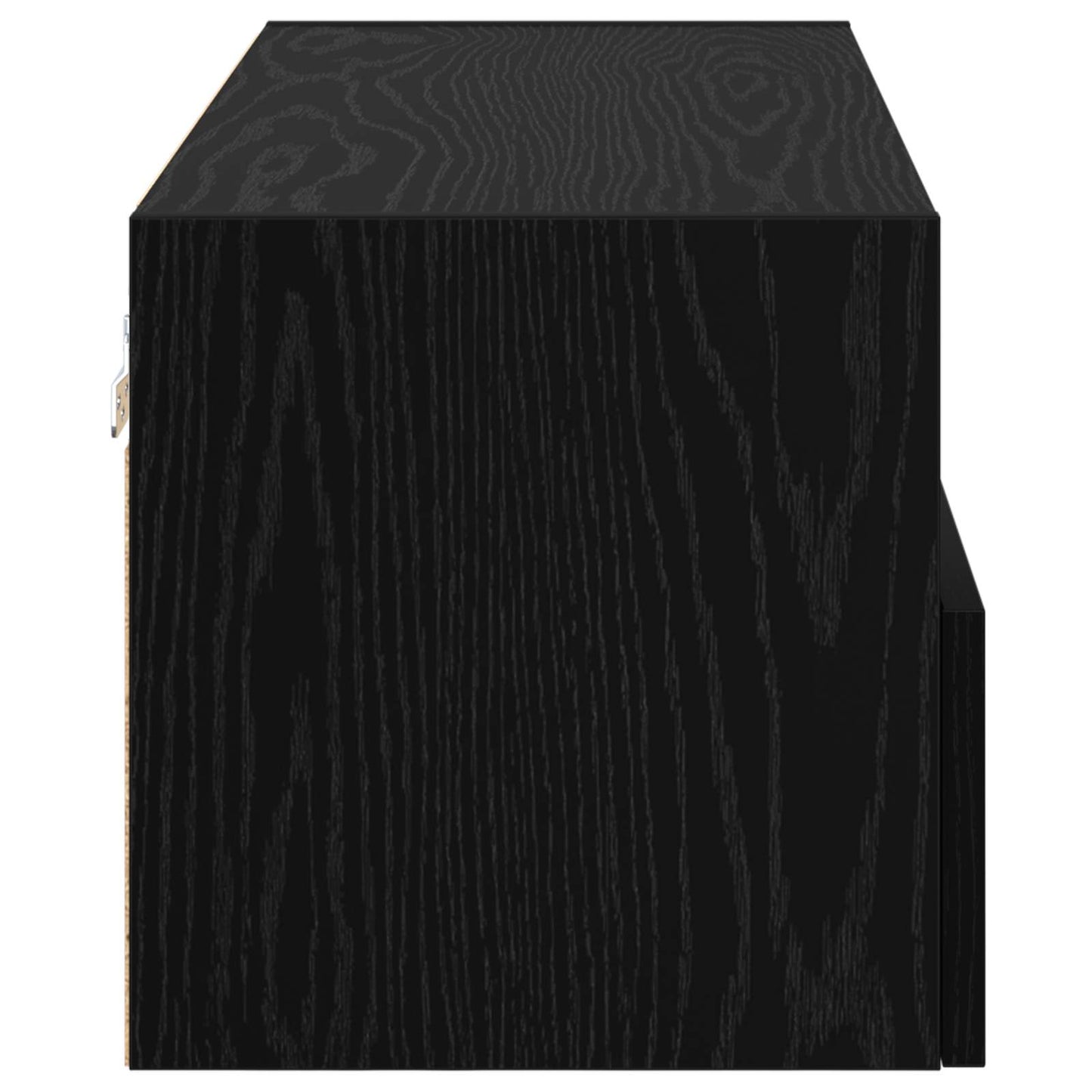 TV Wall Cabinets 2 pcs Black Oak Engineered Wood