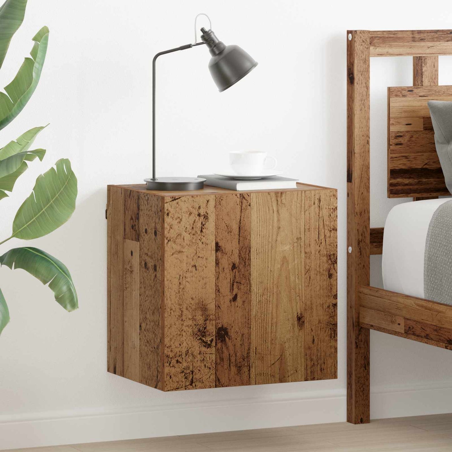 TV Wall Cabinet Old Wood 40.5x30x40cm Engineered Wood