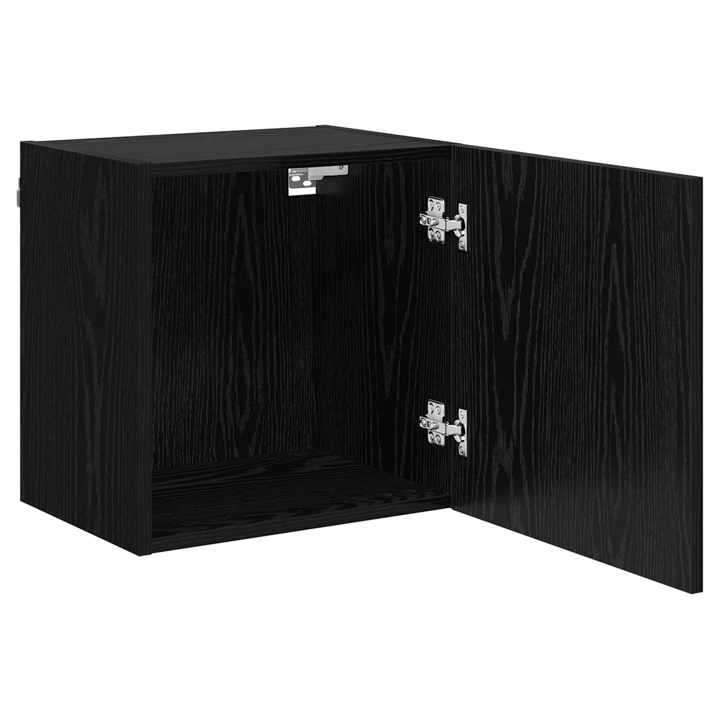 TV Wall Cabinets 2 pcs Black Oak 40.5x30x40cm Engineered Wood