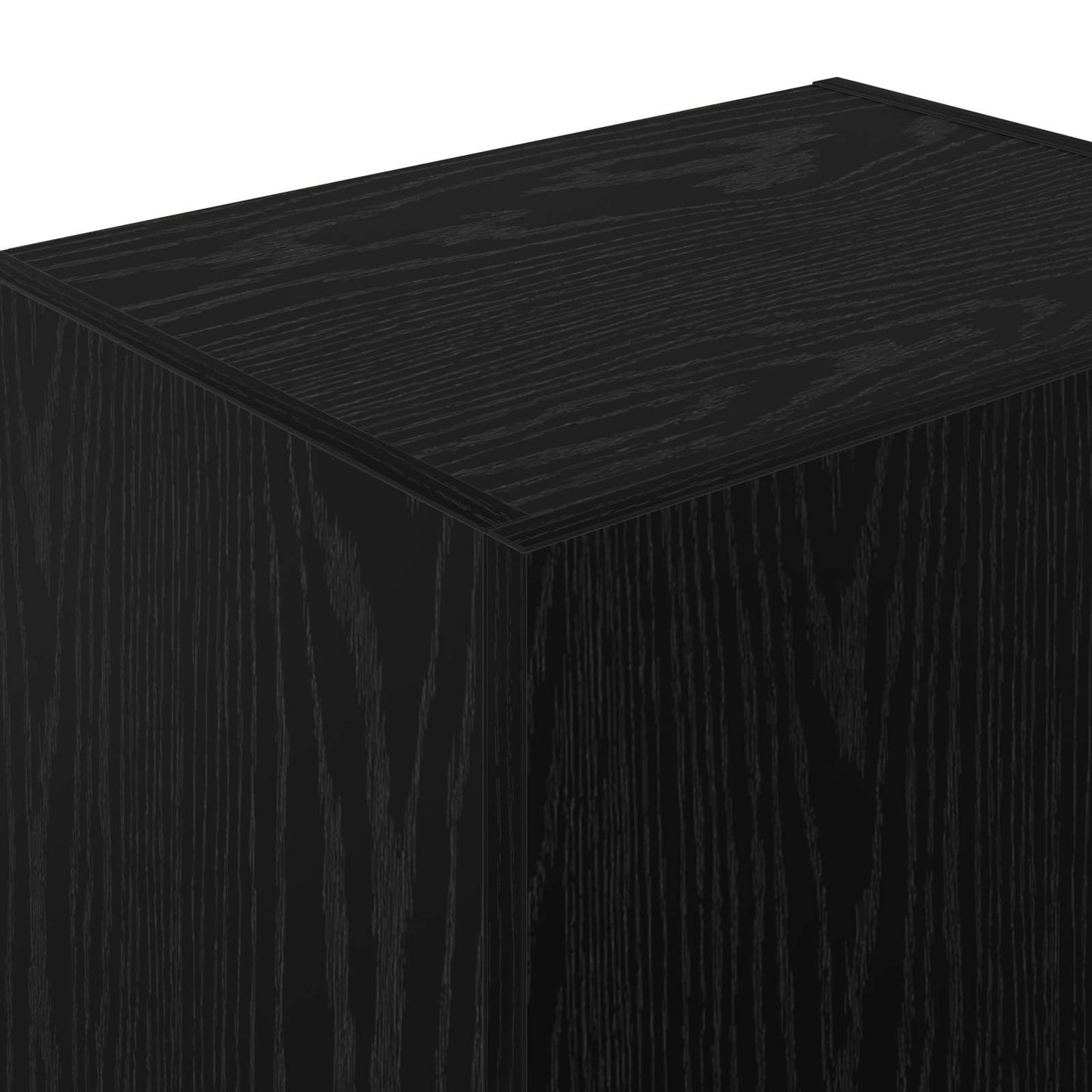 TV Wall Cabinet 40.5 x 30 x 102 cm Black Oak Engineered Wood