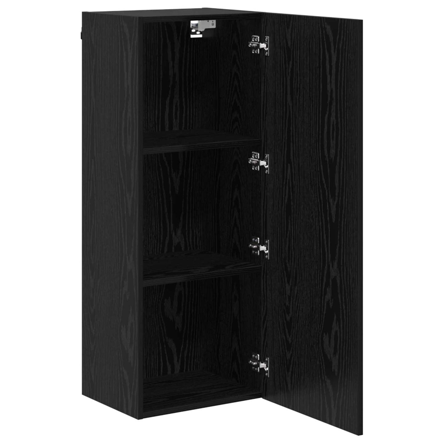 TV Wall Cabinet 40.5 x 30 x 102 cm Black Oak Engineered Wood