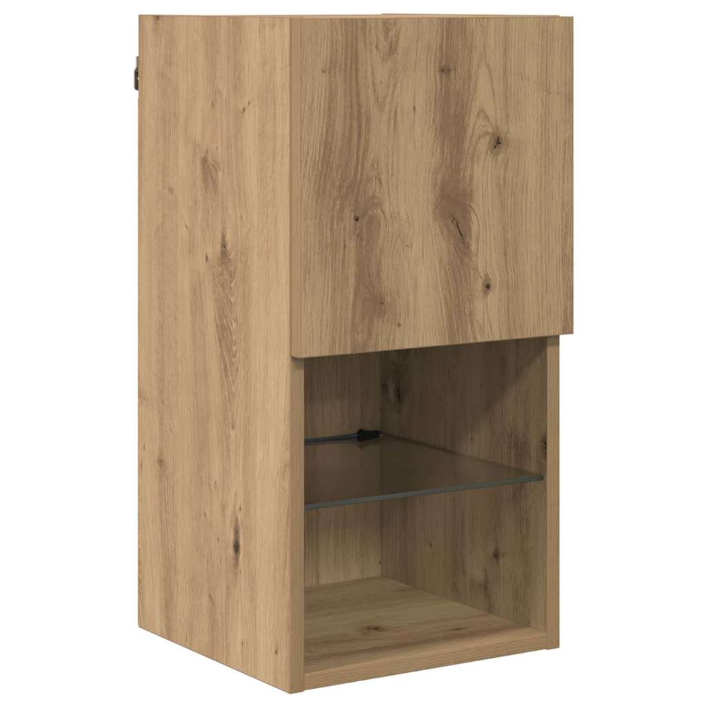 Wall-mounted TV Cabinets 2 pcs Artisan Oak 30.5 x 30 x 60 cm
