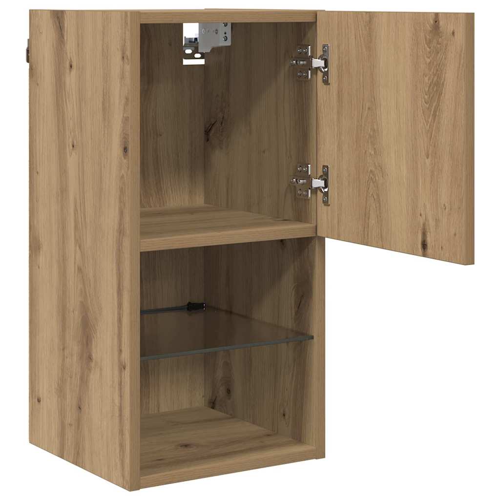 Wall-mounted TV Cabinets 2 pcs Artisan Oak 30.5 x 30 x 60 cm