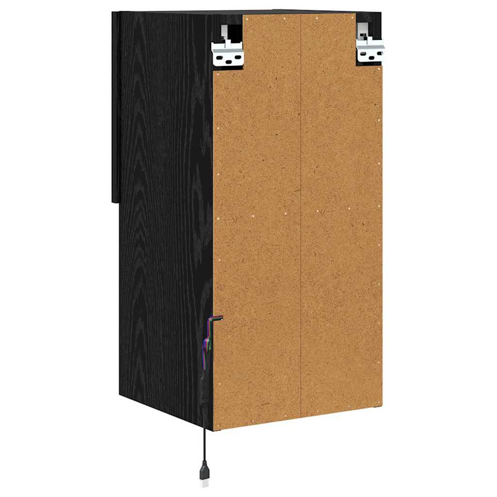 Wall-mounted TV Cabinets 2 pcs Black Oak 30.5 x 30 x 60 cm