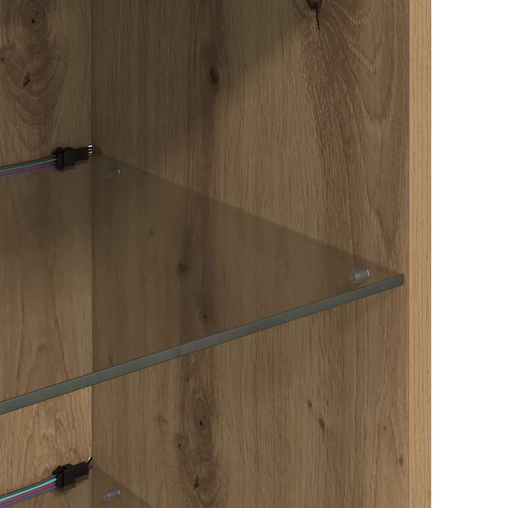 Wall-mounted TV Cabinets 2 pcs Artisan Oak 30.5 x 30 x 90 cm