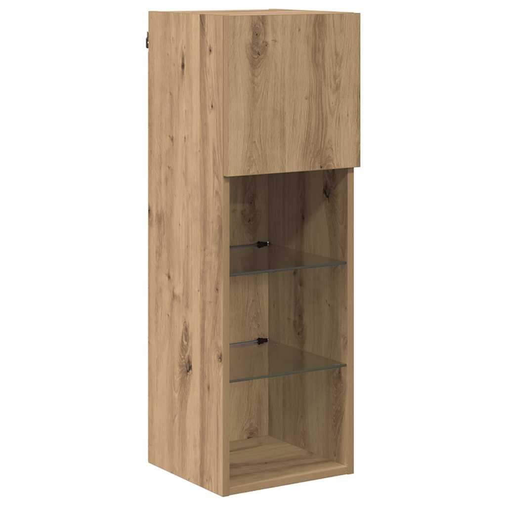 Wall-mounted TV Cabinets 2 pcs Artisan Oak 30.5 x 30 x 90 cm