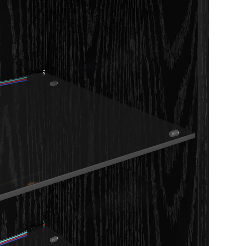 Wall-mounted TV Cabinets 2 pcs Black Oak 30.5 x 30 x 90 cm