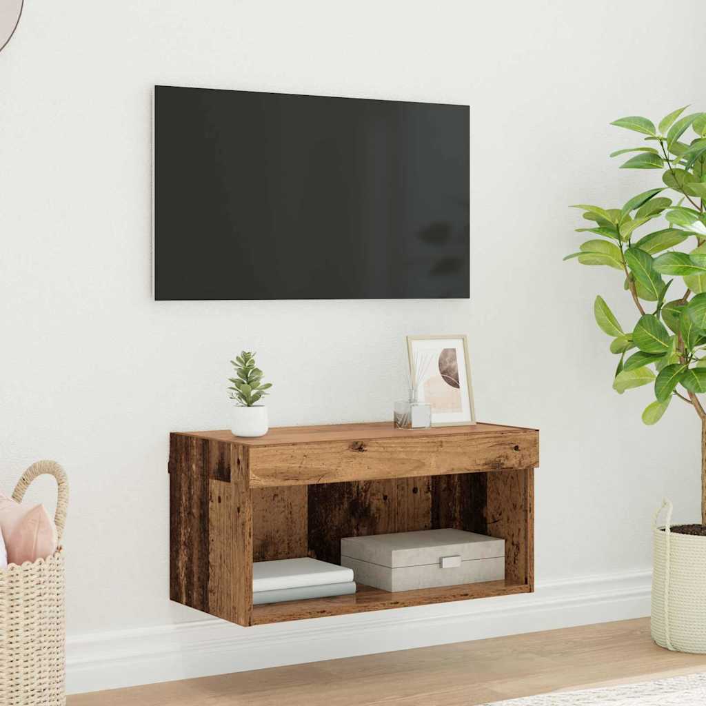 TV Cabinet Set 60 x 30 x 30 cm Old Wood Engineered Wood
