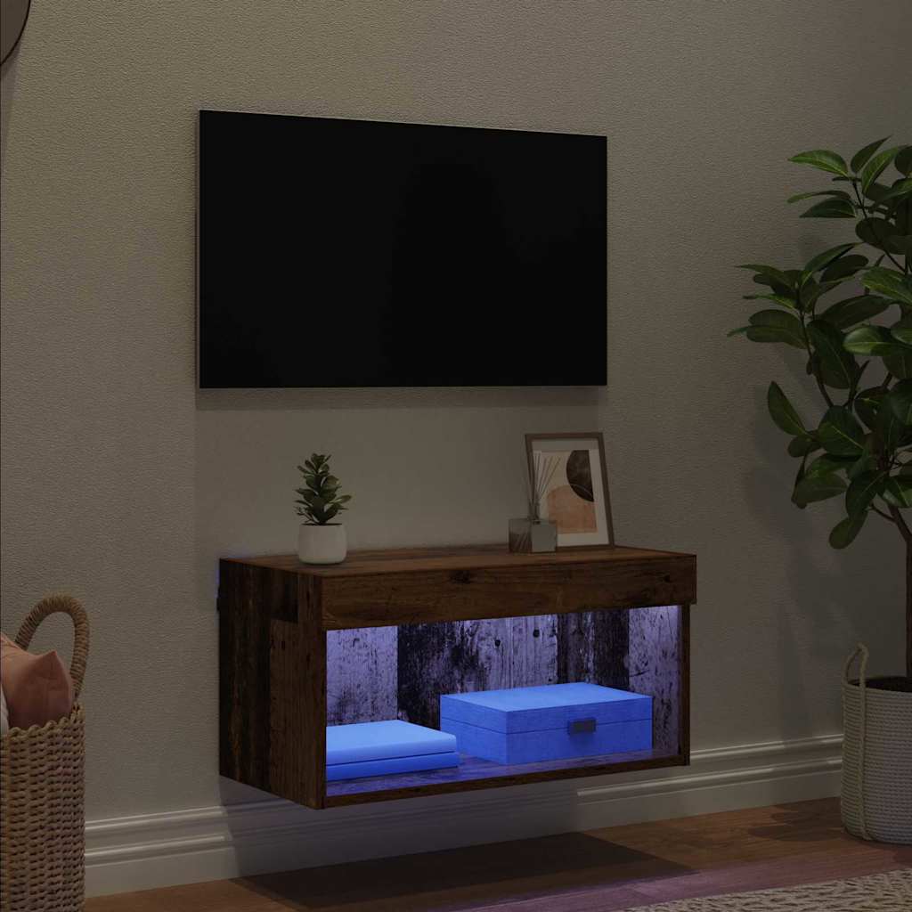 TV Cabinet Set 60 x 30 x 30 cm Old Wood Engineered Wood