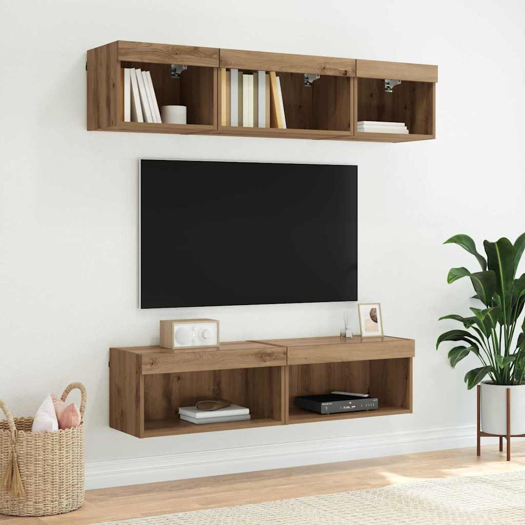 TV Cabinet Set Artisan Oak 60 x 30 x 30 cm Engineered Wood