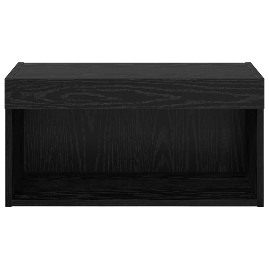 TV Cabinet Set Black Oak 60 x 30 x 30 cm Engineered Wood