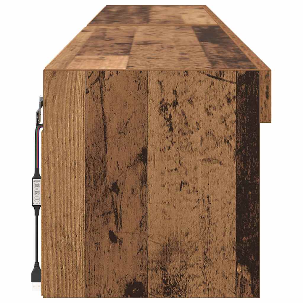 TV Cabinet Set 2 pcs Old Wood 100 x 30 x 30 cm Engineered Wood