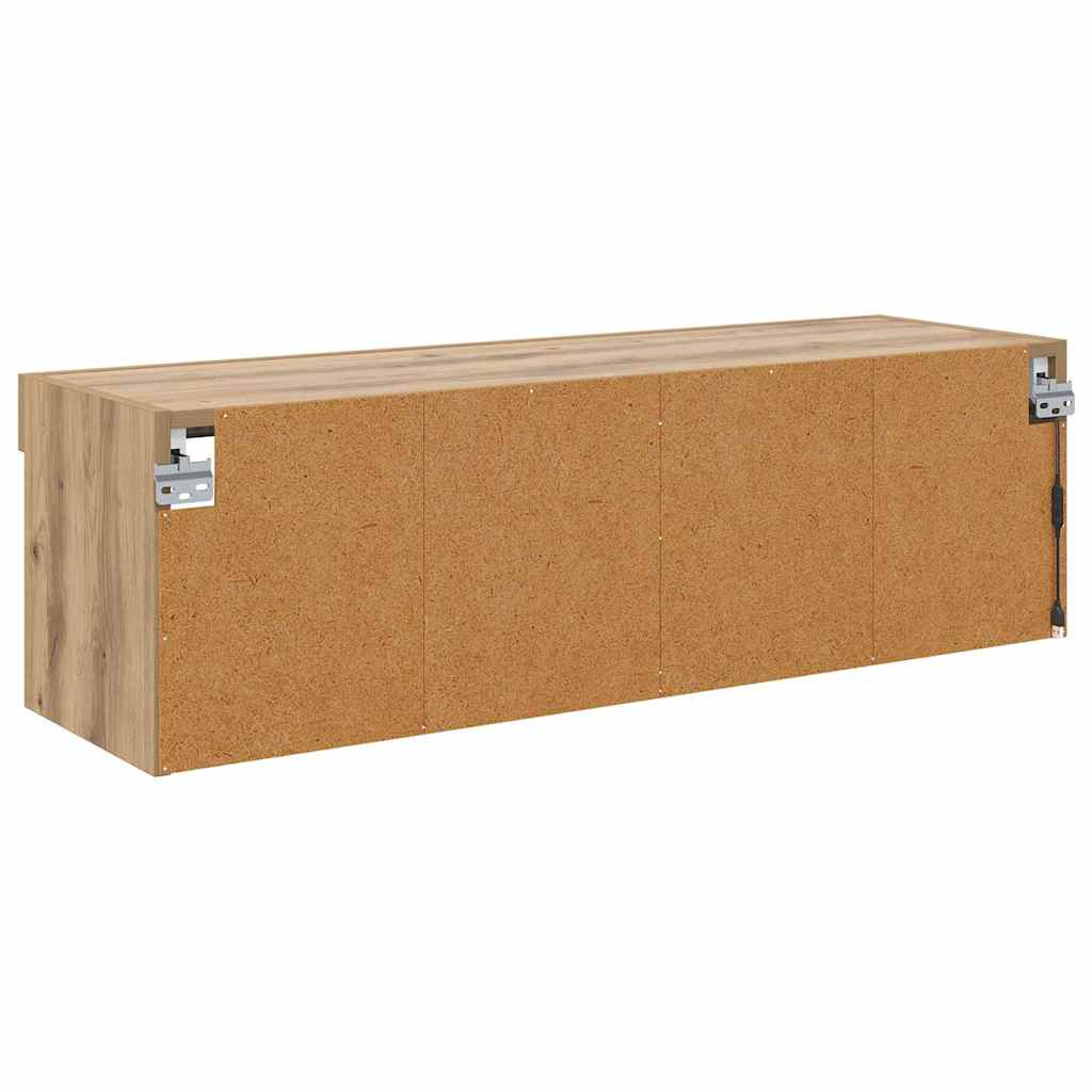 TV Wall Cabinet Artisan Oak 100 x 30 x 30 cm Engineered Wood
