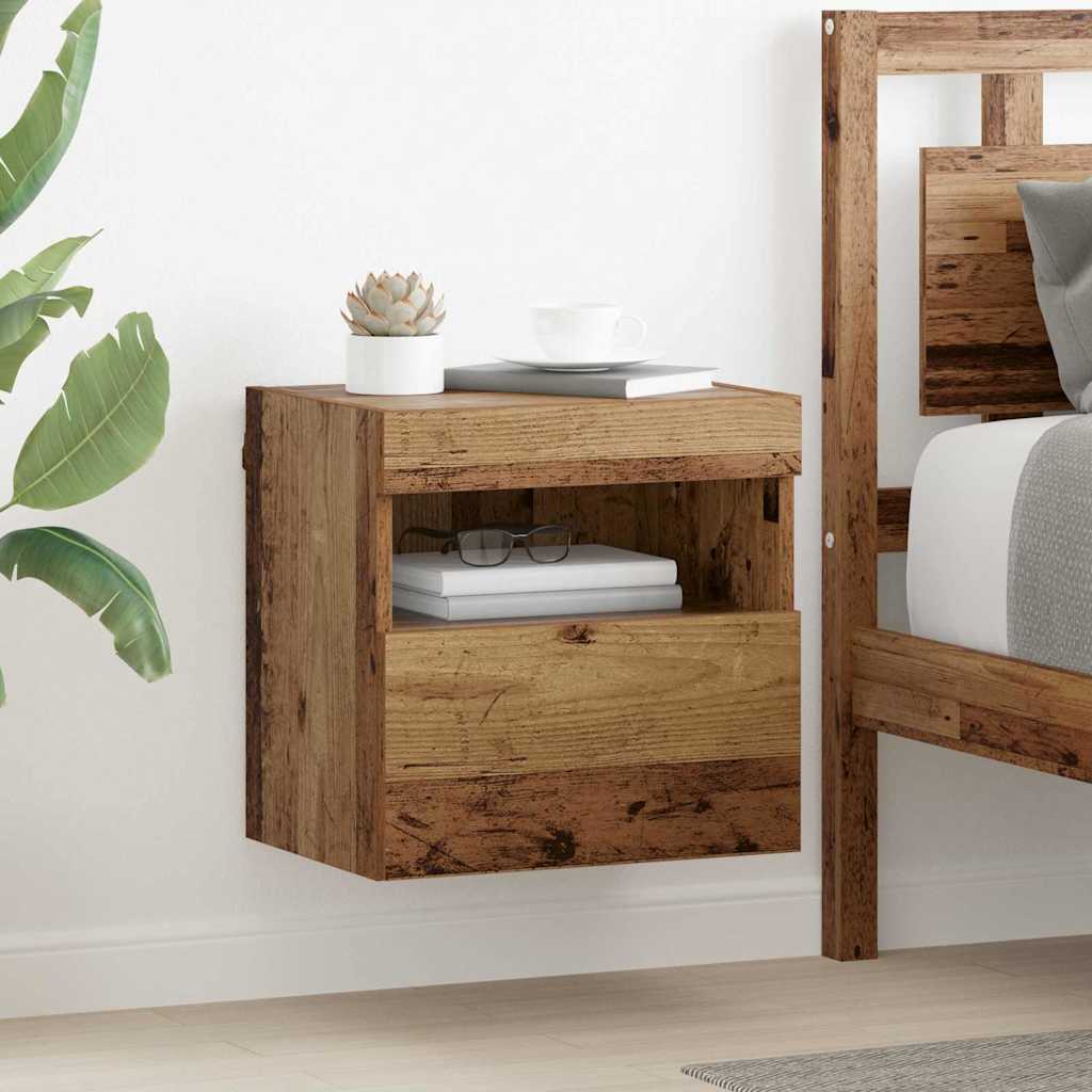 TV Wall Cabinets 2 pcs Old Wood 40 x 30 x 40 cm Engineered Wood