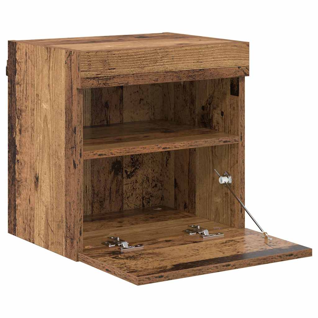 TV Wall Cabinets 2 pcs Old Wood 40 x 30 x 40 cm Engineered Wood