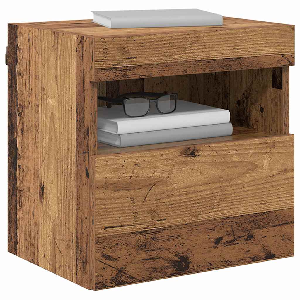 TV Wall Cabinets 2 pcs Old Wood 40 x 30 x 40 cm Engineered Wood