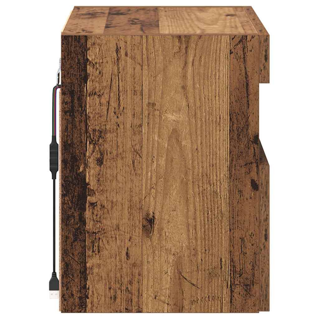 TV Wall Cabinets 2 pcs Old Wood 40 x 30 x 40 cm Engineered Wood