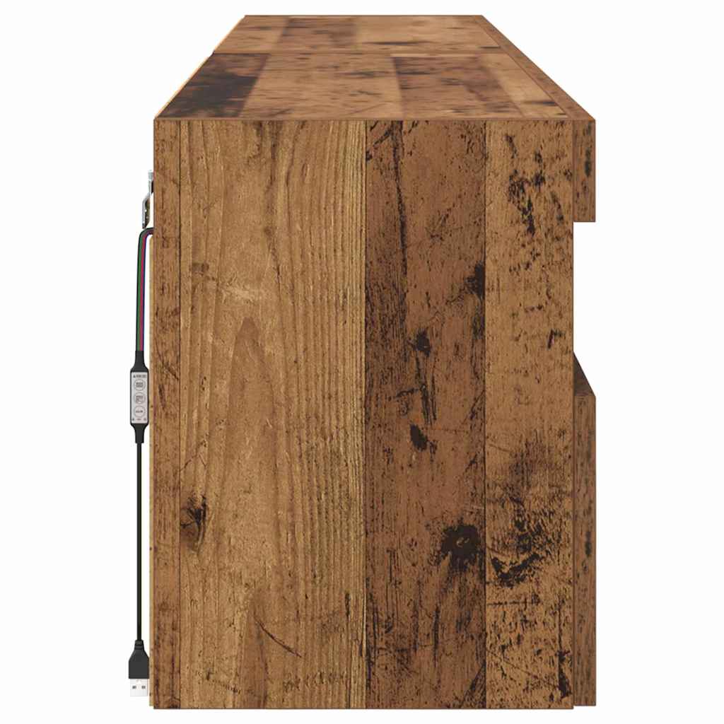TV Wall Cabinets 2 pcs Old Wood 80 x 30 x 40 cm Engineered Wood