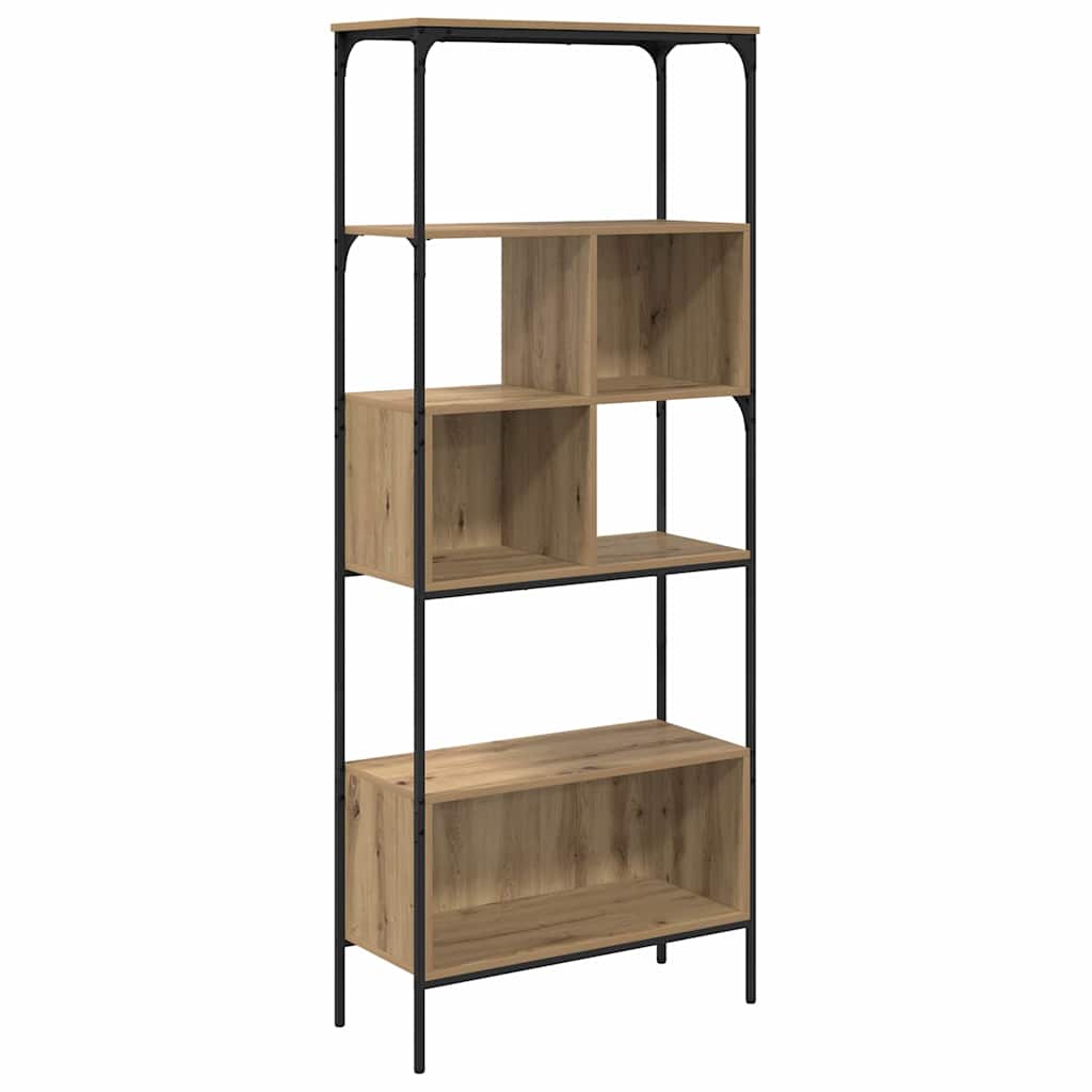 Bookcase 7-Tier 76 x 33 x 188.5 cm Engineered Wood Artisan Oak