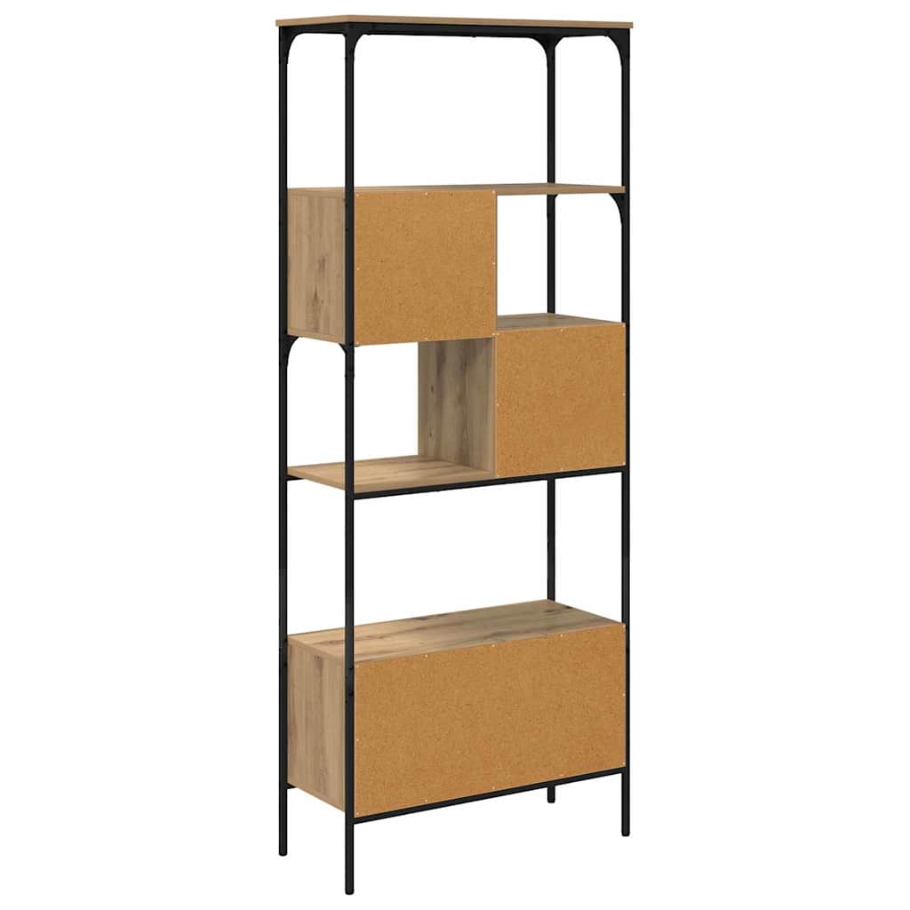 Bookcase 7-Tier 76 x 33 x 188.5 cm Engineered Wood Artisan Oak