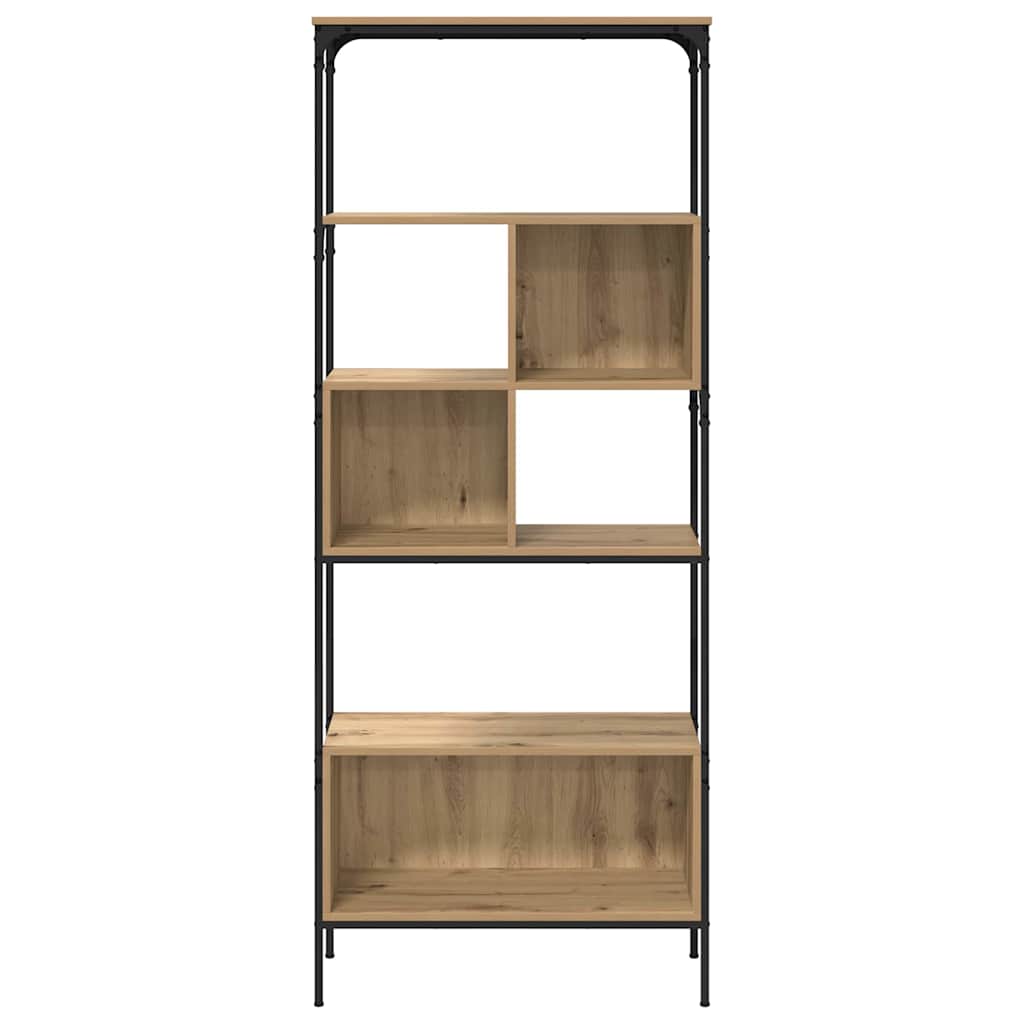 Bookcase 7-Tier 76 x 33 x 188.5 cm Engineered Wood Artisan Oak