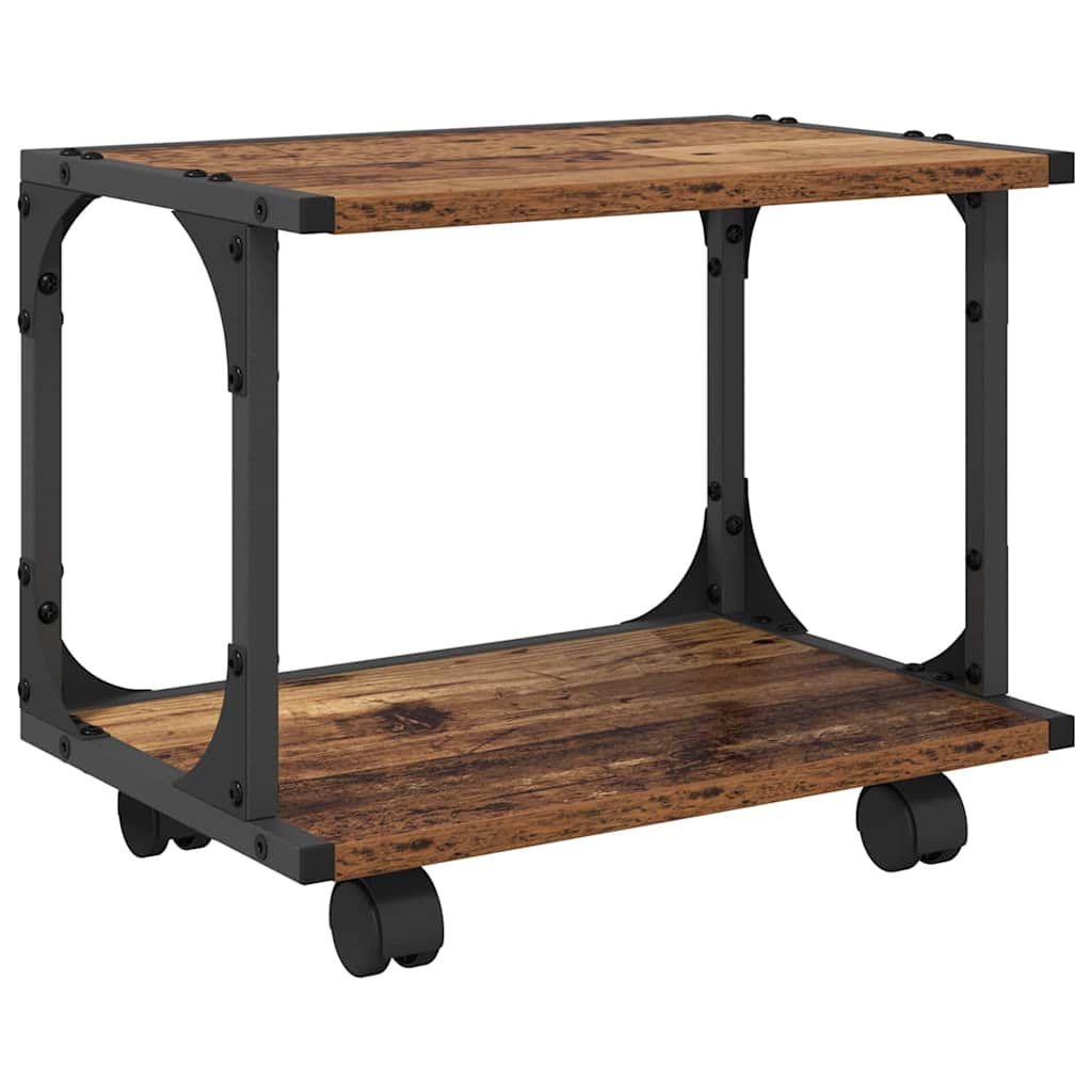 Printer Stand Old Wood 41 x 28 x 33.5 cm Engineered Wood