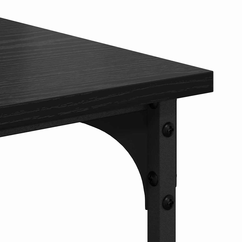 Printer Stand Black Oak 50 x 40 x 38 cm Engineered Wood