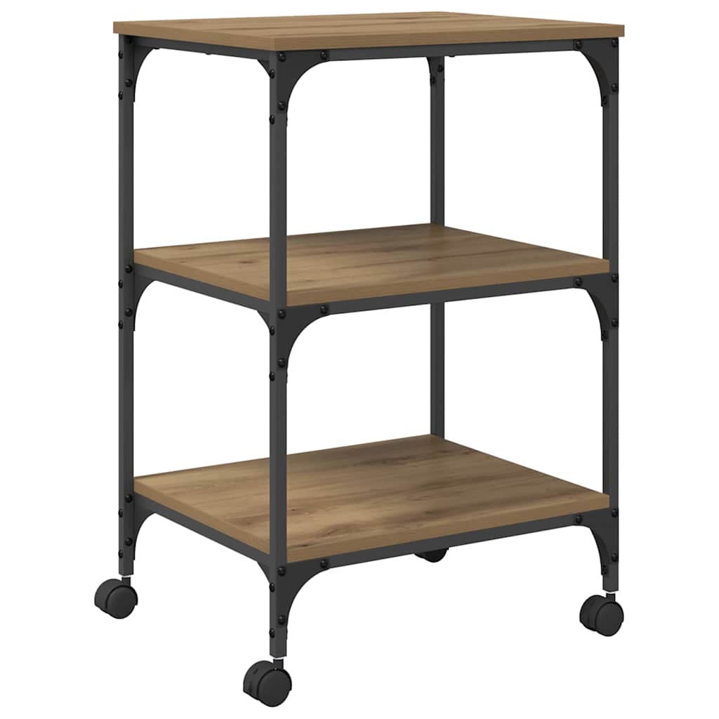 Printer Stand Artisan Oak 50 x 41 x 75 cm Engineered Wood