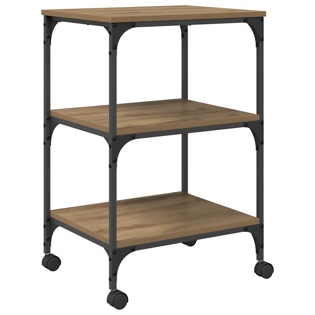 Printer Stand Artisan Oak 50 x 41 x 75 cm Engineered Wood